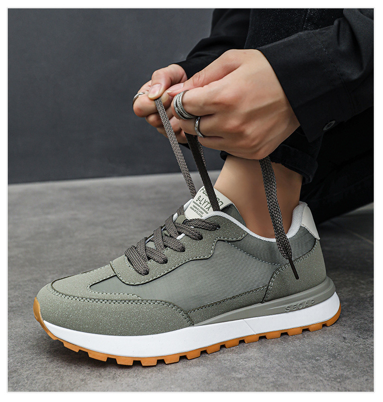 Scarpe casual stringate da uomo traspiranti in colorblock detail 7
