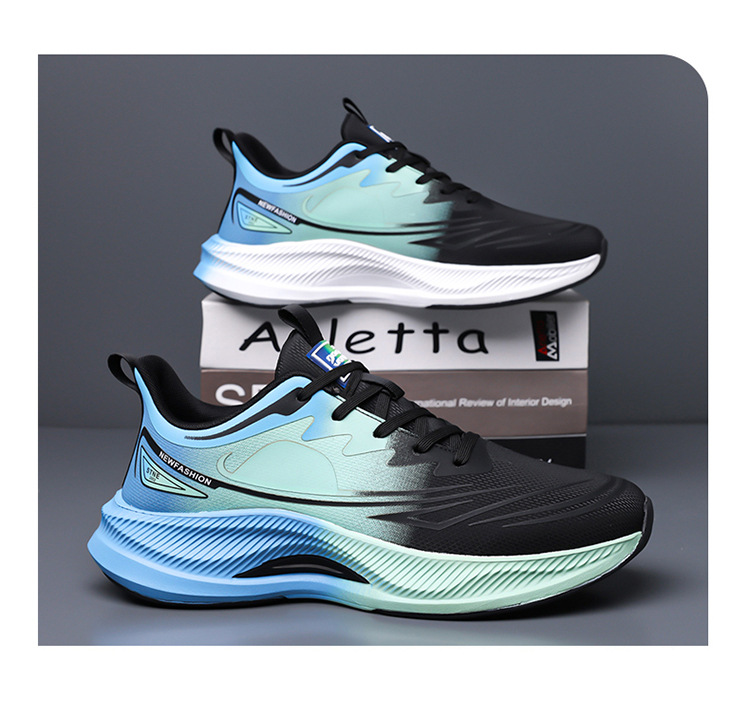 Atmungsaktive gedämpfte Herren-Laufschuhe detail 7