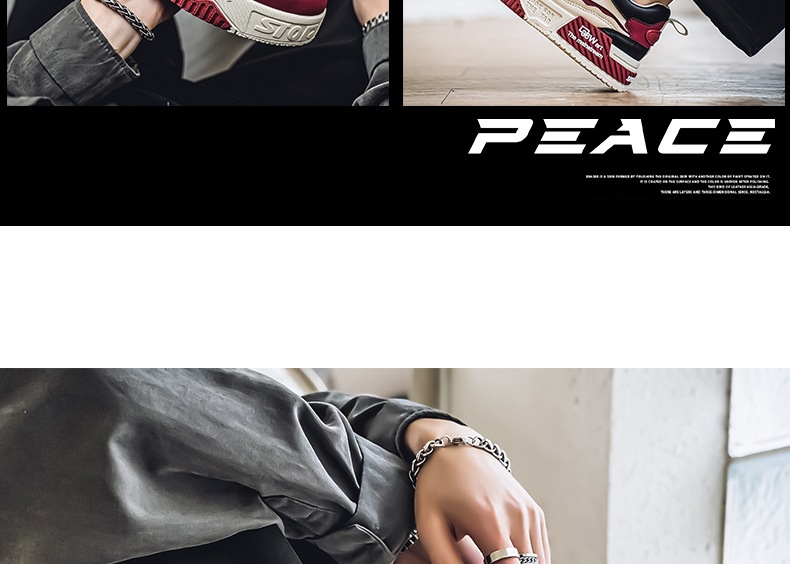 Sneakers casual unisex stringate con plateau ammortizzato colorblock detail 17