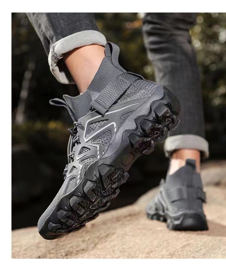 Scarpe sportive da uomo in mesh traspirante leggere con lacci detail 8