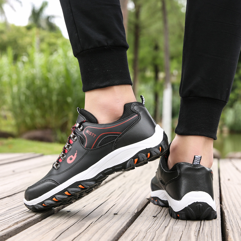 Scarpe sportive da uomo antiscivolo e traspiranti con lacci 4