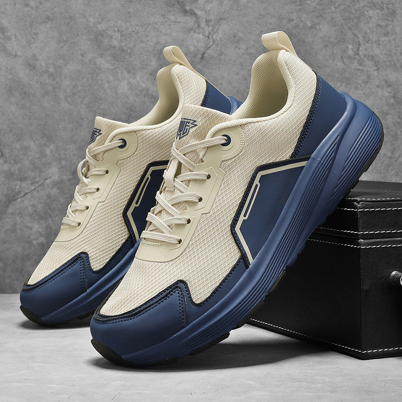 Atmungsaktive, leichte Herren-Sneaker mit Schnürung – Freizeitschuhe 4