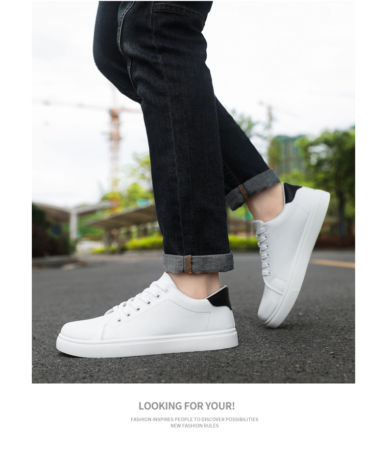 Men's PU Leather Lace-Up Non-Slip Casual Shoes detail 2