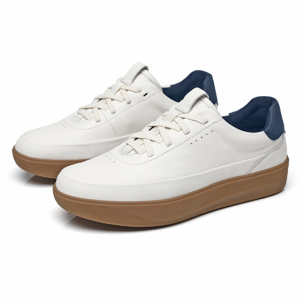 Minimalistische Schnür-Freizeitschuhe aus Leder für Herren 6