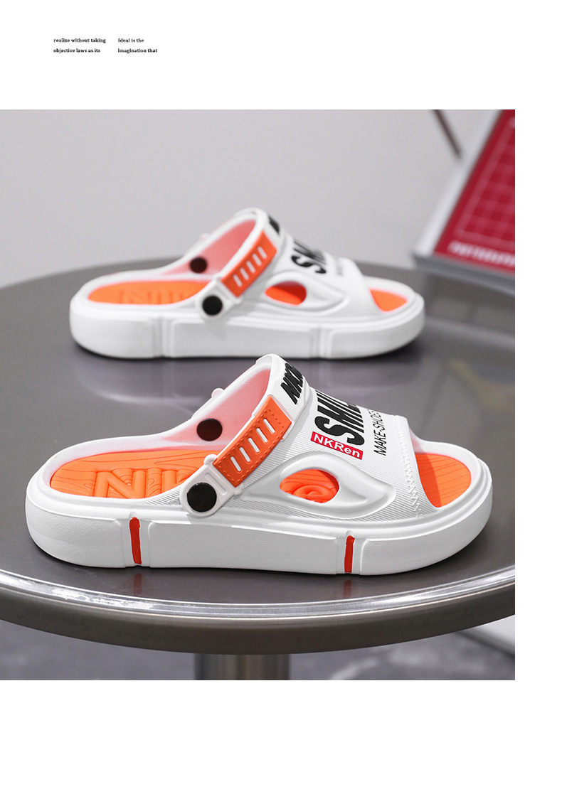 Lichtgewicht platform sandalen met open teen en demping voor heren detail 11
