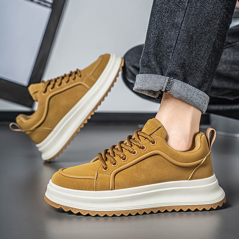 Men's Platform Lace-Up Casual Shoes detail 15