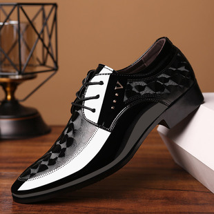 Nette veterschoenen met spitse neus voor heren detail 5