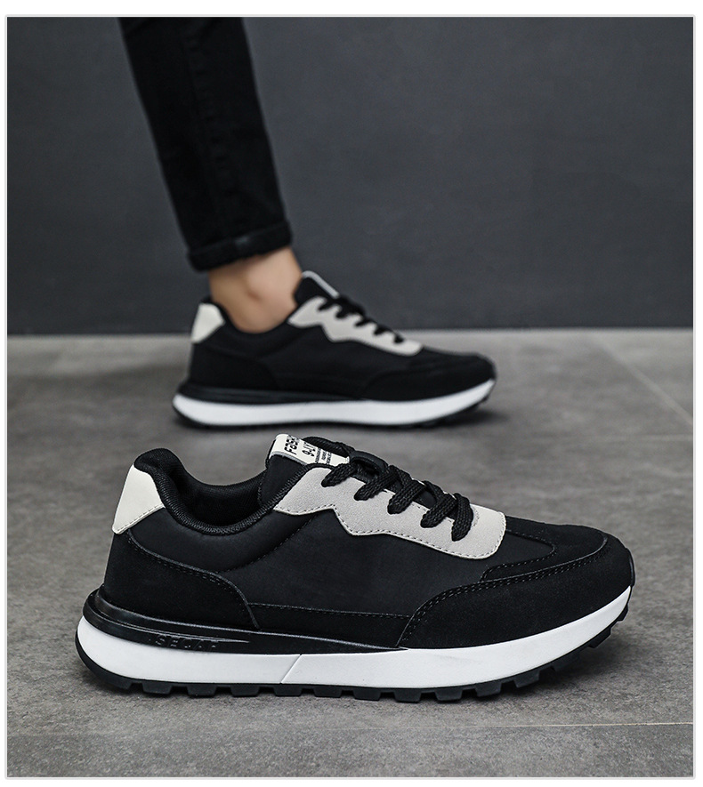 Scarpe casual stringate da uomo traspiranti in colorblock detail 9