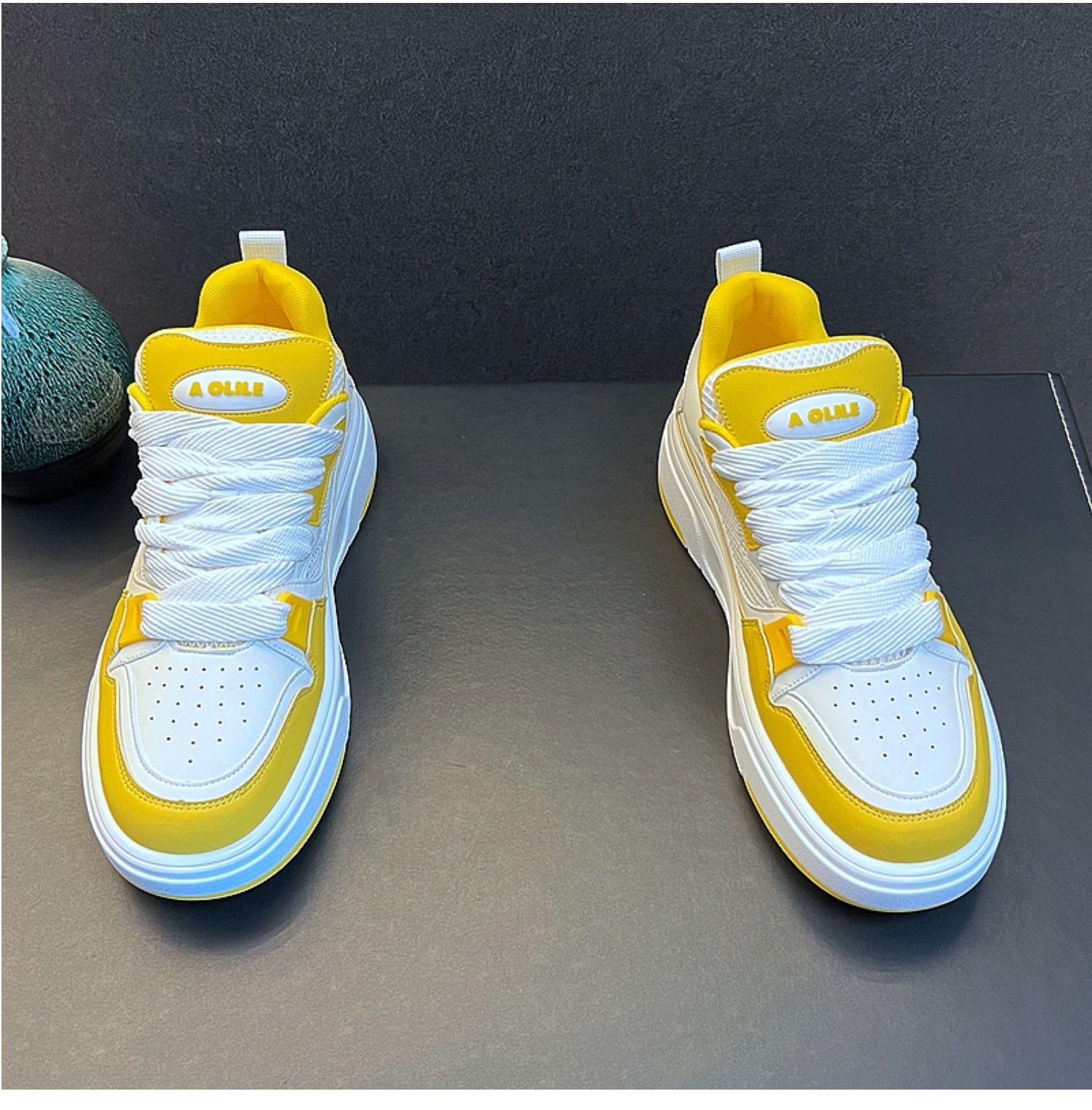Unisex Breathable Mesh Platform Casual Sneakers detail 8