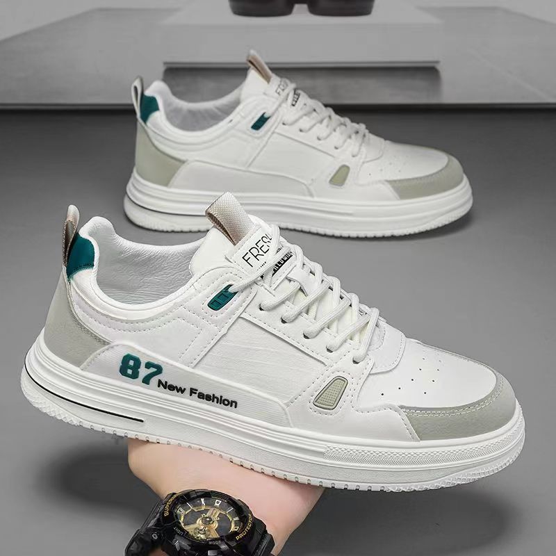 Baskets casual à lacets colorblock pour homme 4
