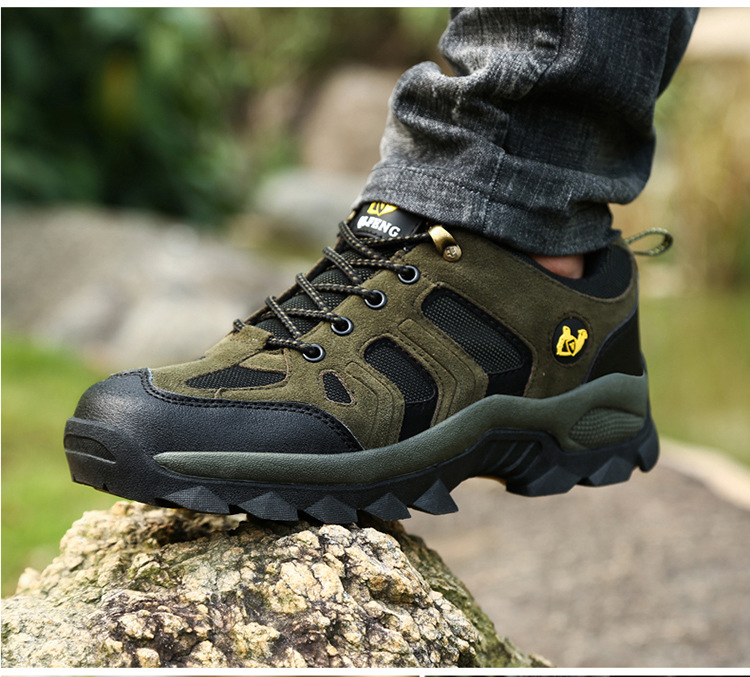 Scarpe sportive outdoor unisex traspiranti e antiscivolo stringate detail 3
