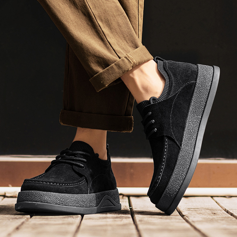 Men's Suede Cushioned Lace-Up Casual Shoes detail 6