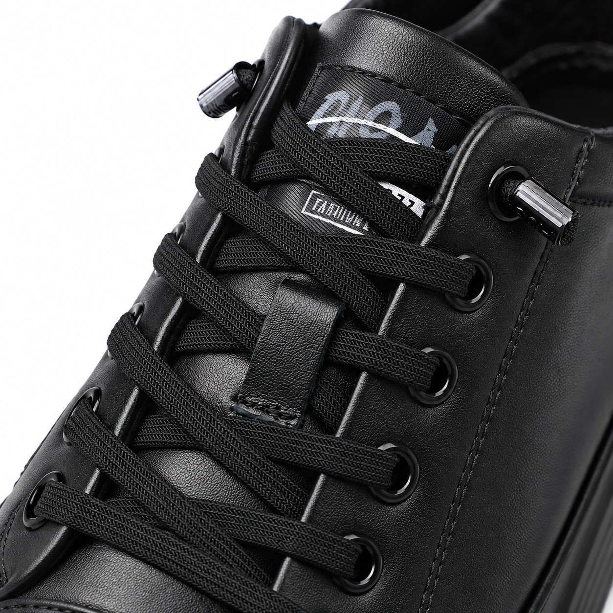 Men's Full-Grain Leather Cushioned Lace-Up Casual Shoes 8
