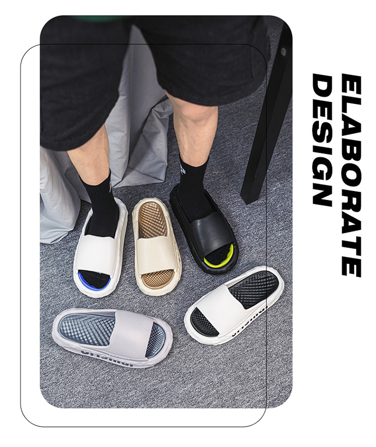 Chaussons ouverts homme en EVA à séchage rapide et semelle amortissante detail 1