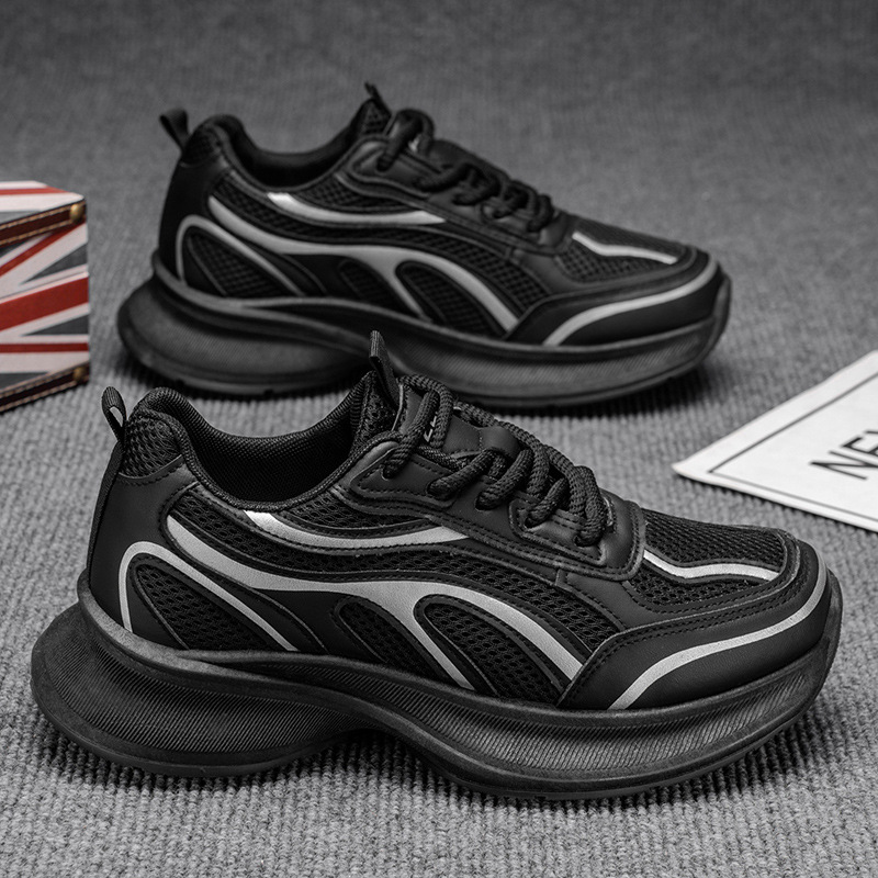 Sneakers da uomo con plateau, traspiranti e ammortizzate 2