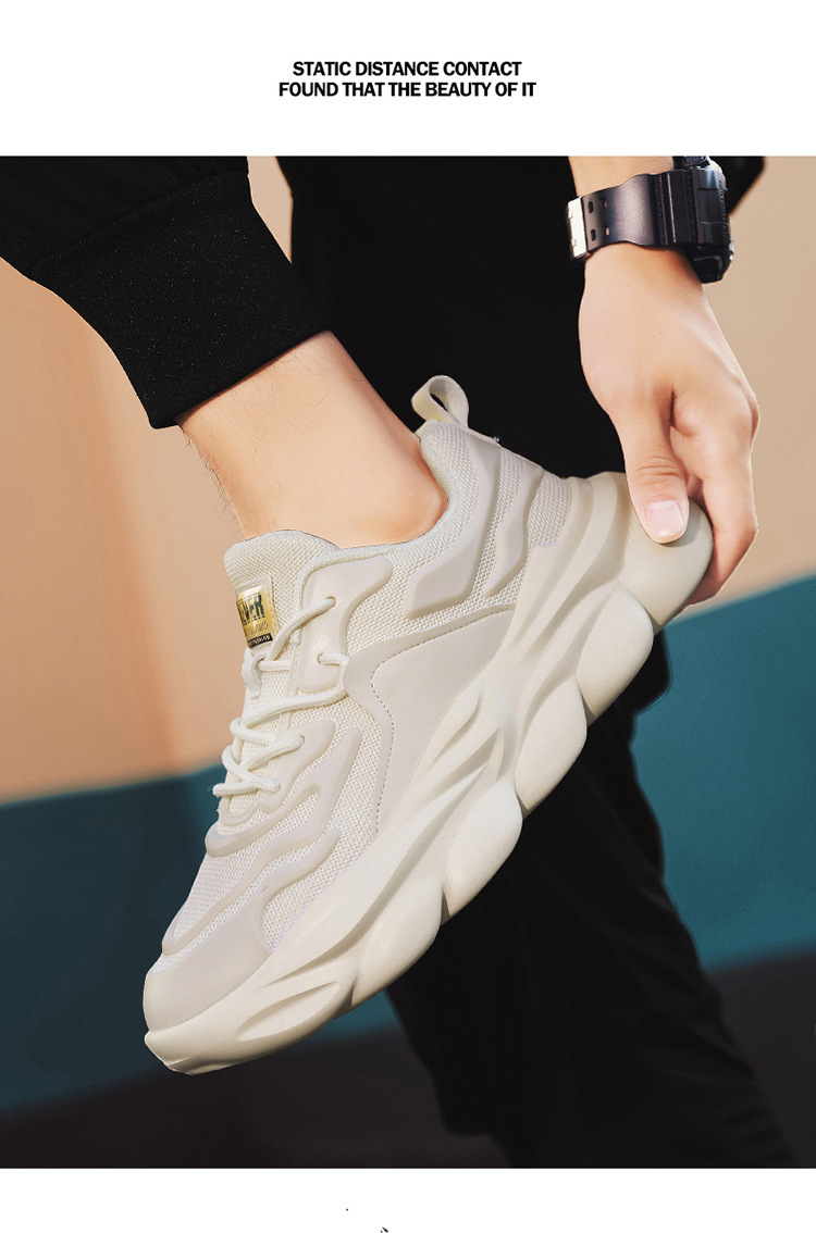 Men's Breathable Cushioned Platform Casual Shoes detail 6