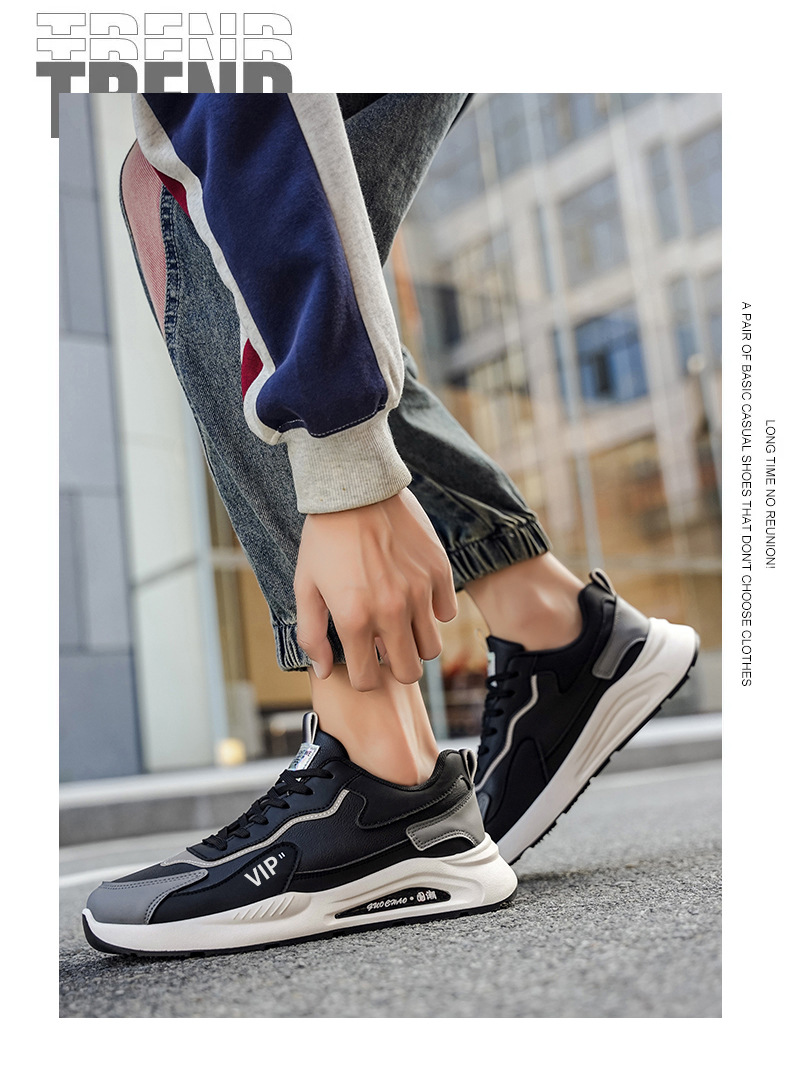 Scarpe casual da uomo stringate e ammortizzate con motivo color block detail 9