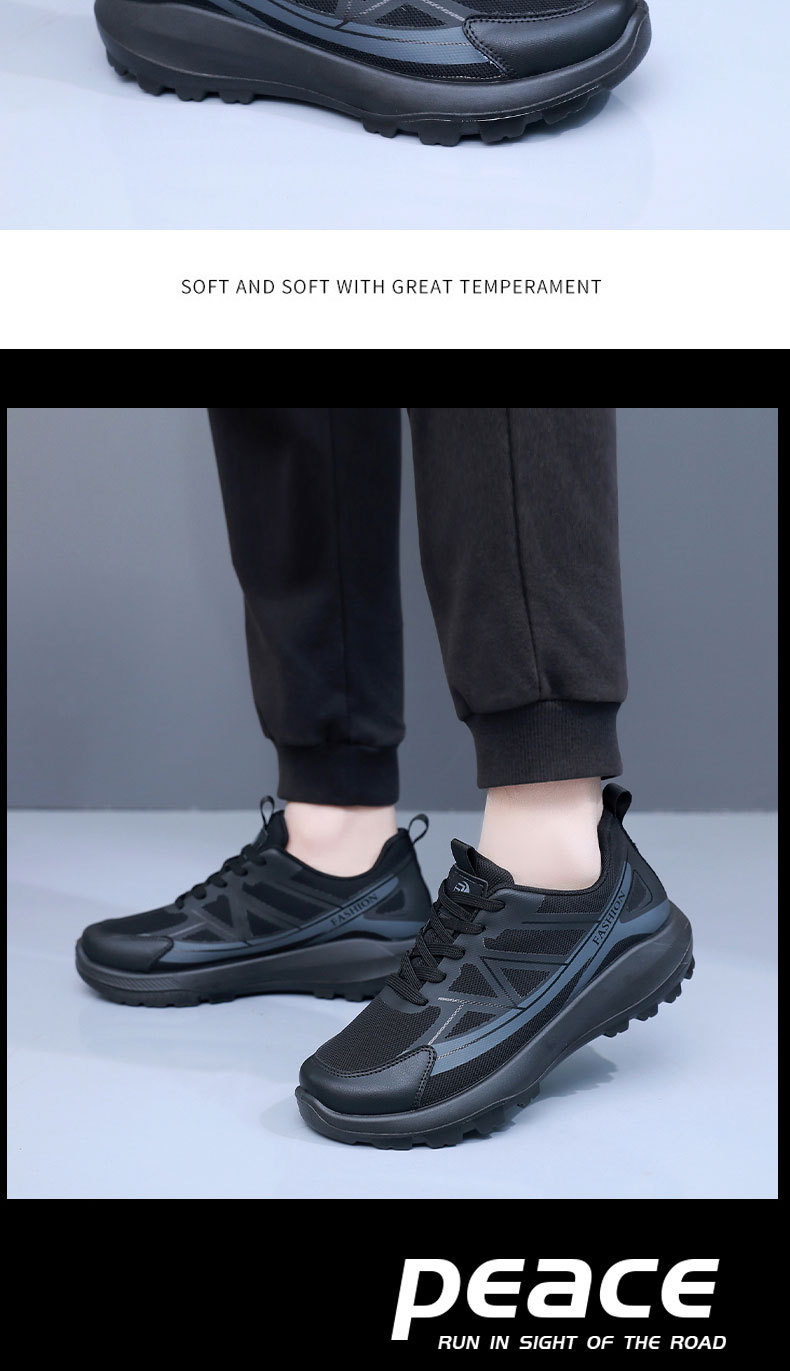 Atmungsaktive, gedämpfte Plateau-Sneaker für Herren detail 5