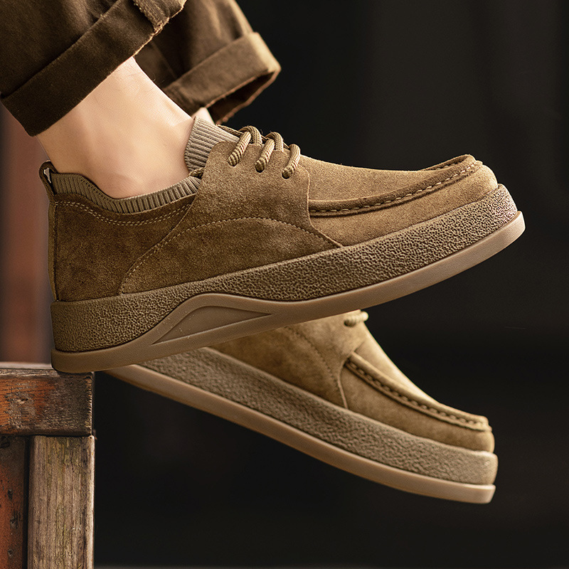Men's Suede Cushioned Lace-Up Casual Shoes detail 3