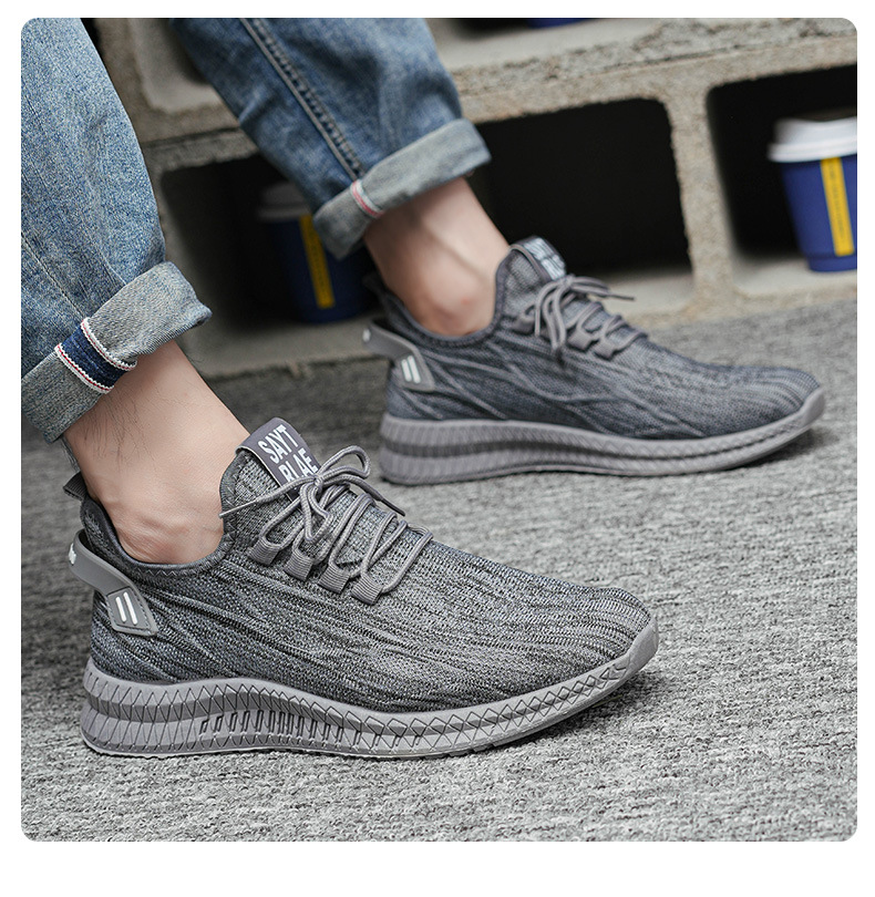 Men's Breathable Knit Lightweight Running Shoes detail 4