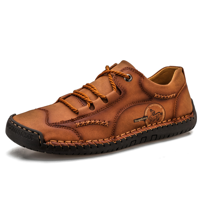 Klassische rutschfeste Herren-Freizeitschuhe mit Schnürung