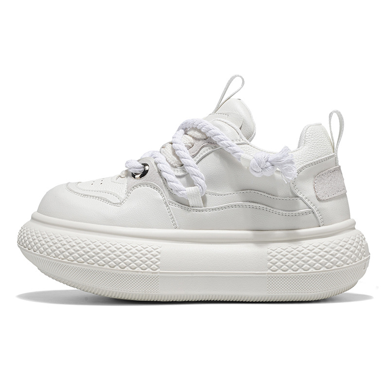 Men's Platform Chunky Cushioned Lace-Up Casual Shoes 6