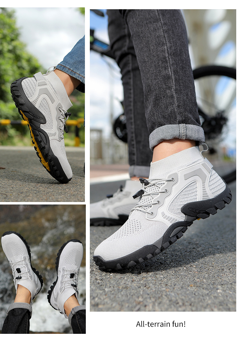 Atmungsaktive rutschfeste Sportschuhe für Herren aus Strick detail 12