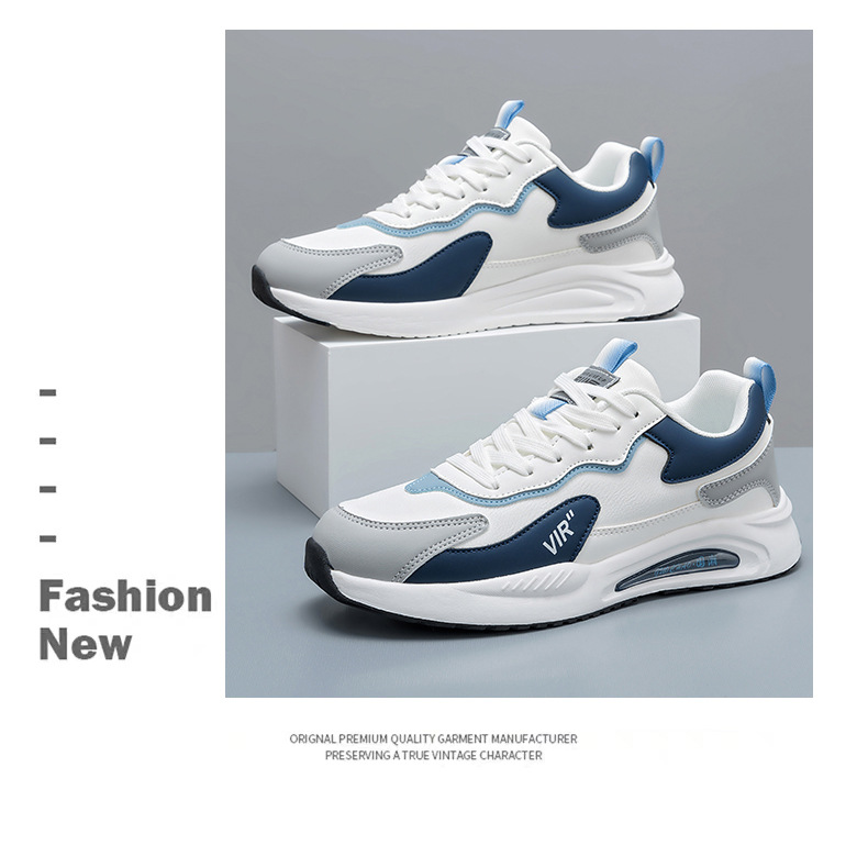Men's Colorblock Cushioned Lace-Up Sneakers detail 3