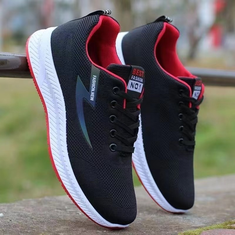Men's Breathable Knit Lightweight Running Shoes detail 1