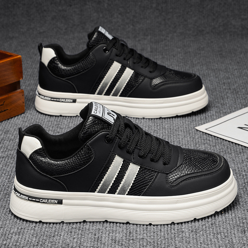 Lage plateau sneakers voor heren met vetersluiting 5
