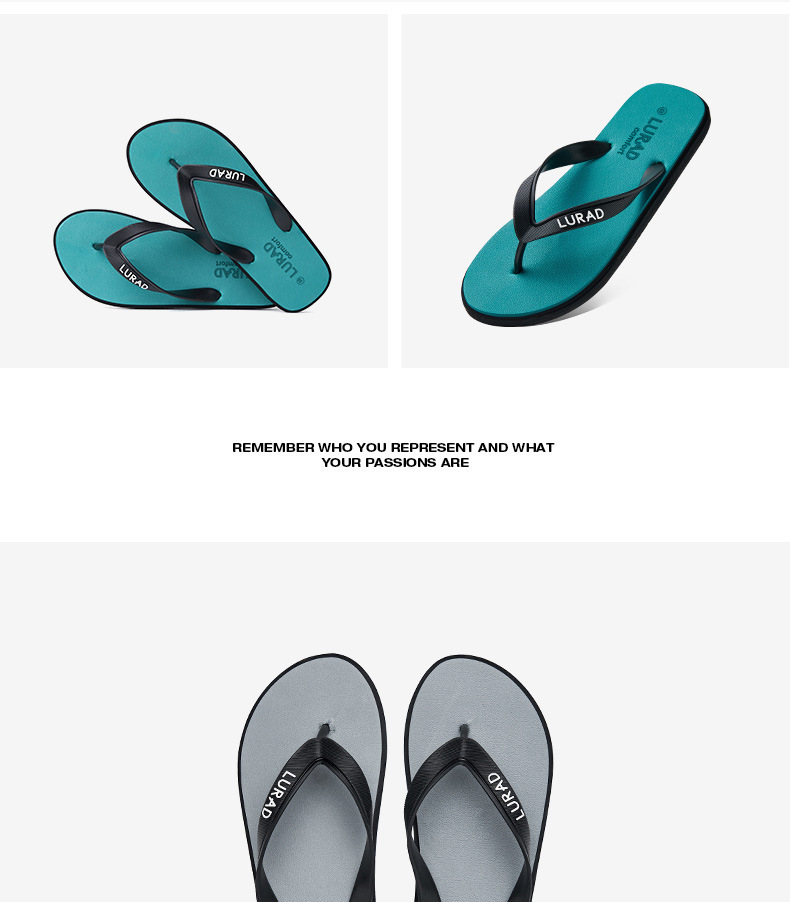 Men's Lightweight Waterproof Beach Flip-Flops detail 12