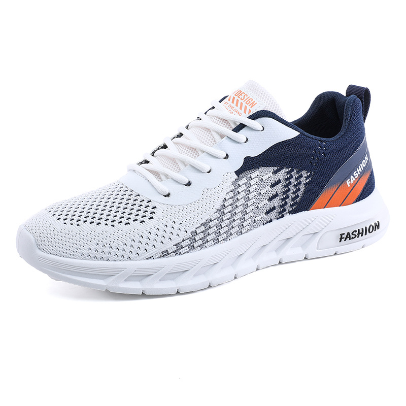 Men's Breathable Mesh Lace-Up Running Shoes detail 6