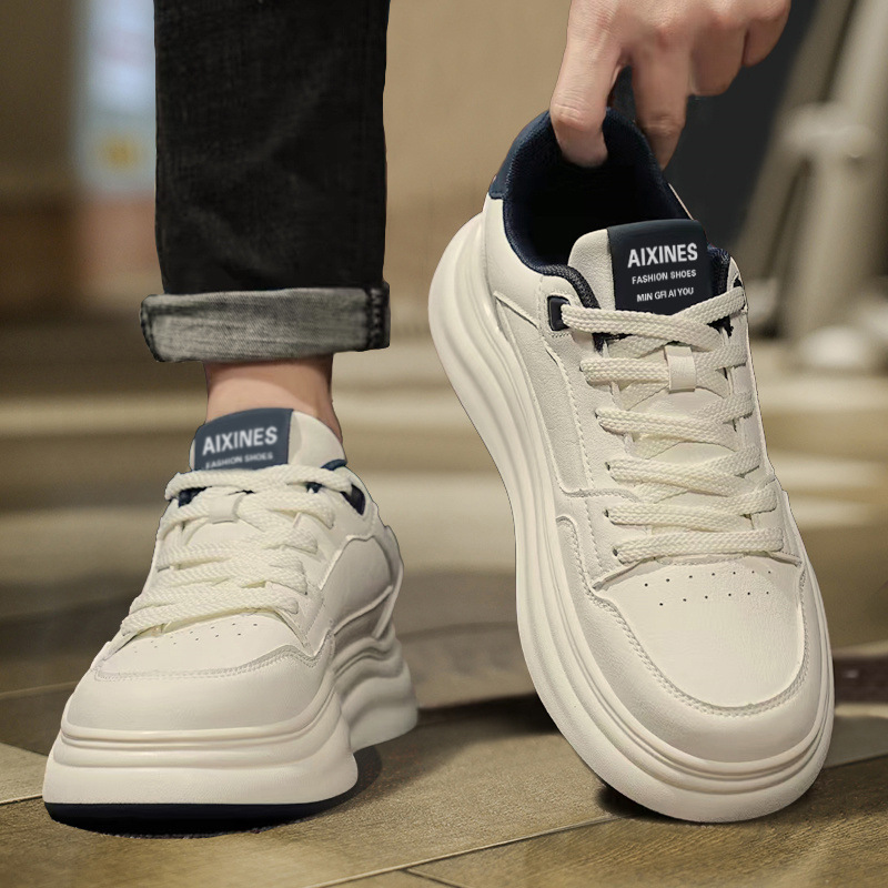 Scarpe casual da uomo con plateau, ammortizzate e stringate 3