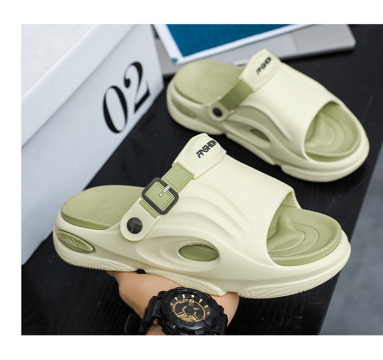 Chaussons légers en EVA pour hommes à bout ouvert et amorti detail 7