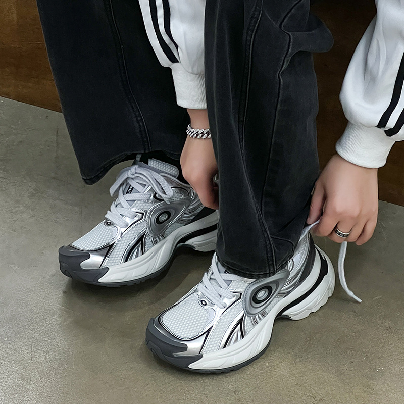 Unisex ademende platform sneakers met demping detail 5