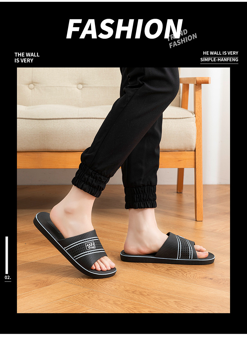 Chaussons Unisexe Ouverts en PVC Séchage Rapide et Antidérapants detail 1
