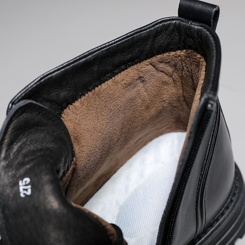 Rutschfeste Schnürstiefel aus Leder für Herren detail 7