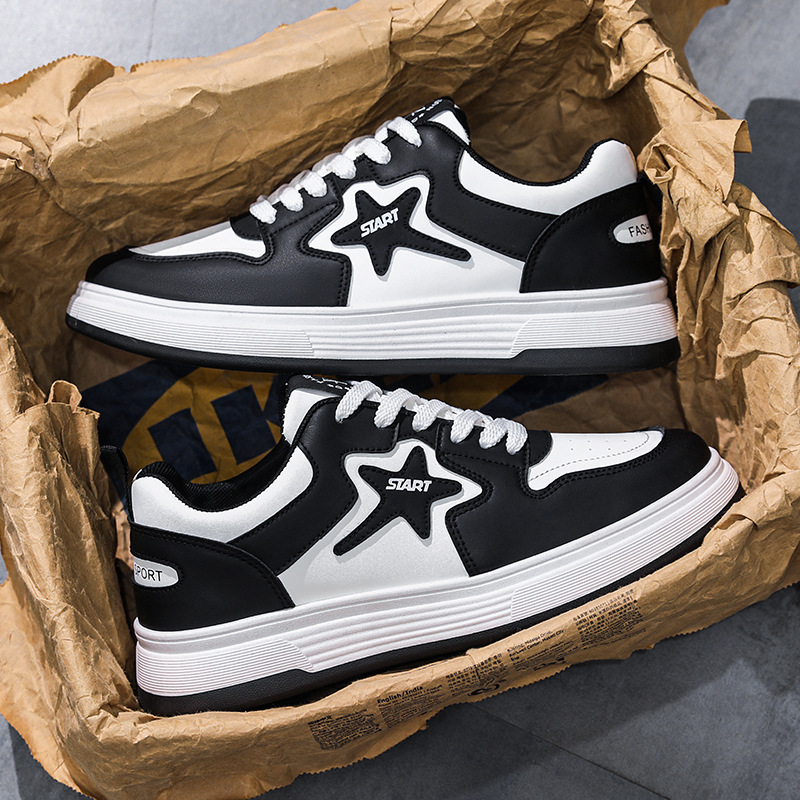 Men's Colorblock Lace-Up Casual Sneakers 4