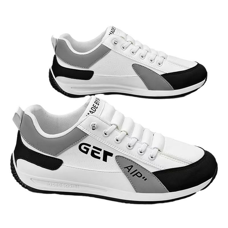 Zapatos casuales ligeros para hombre con cordones y diseño colorblock 6