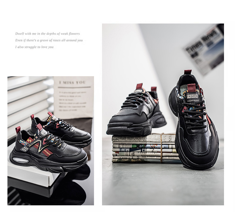 Sneakers casual da uomo stringate con plateau e ammortizzazione detail 10