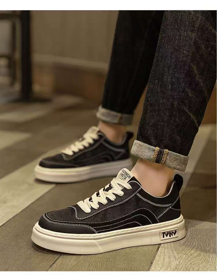 Scarpe casual da uomo stringate e traspiranti con plateau detail 18