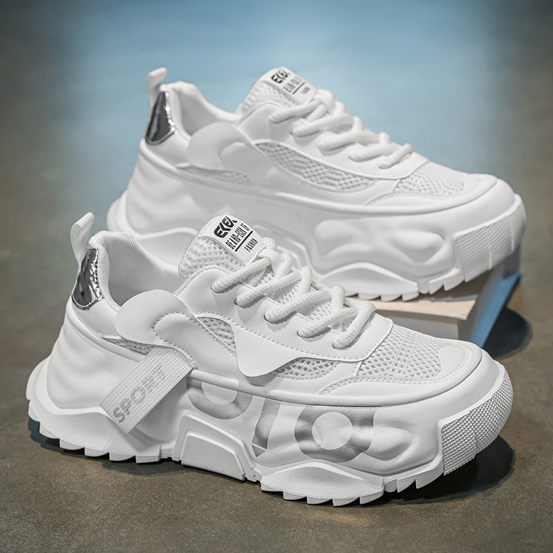 Zapatillas de deporte chunky unisex transpirables con plataforma 2