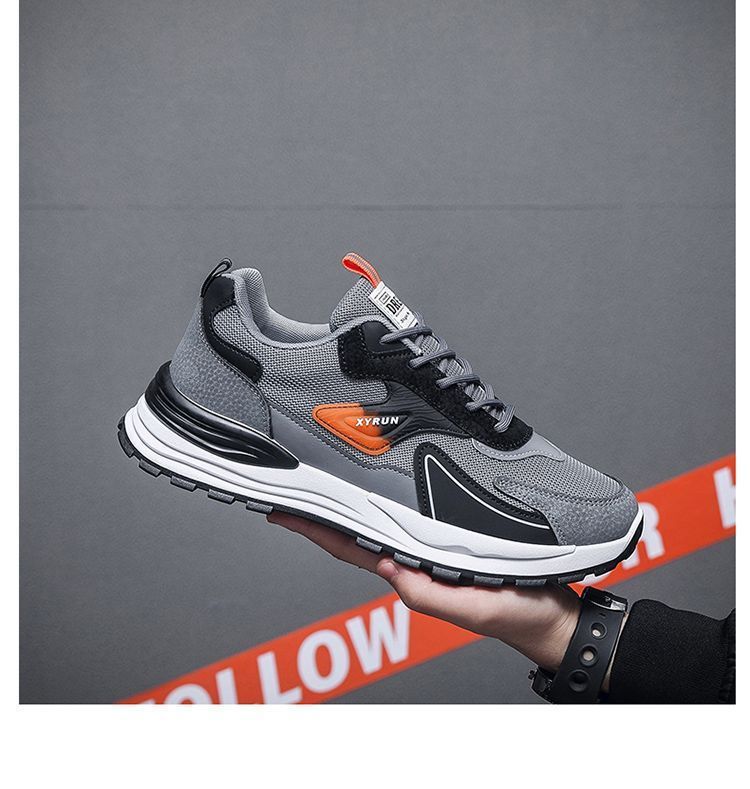 Atmungsaktive Mesh-Laufschuhe für Herren zum Schnüren detail 2