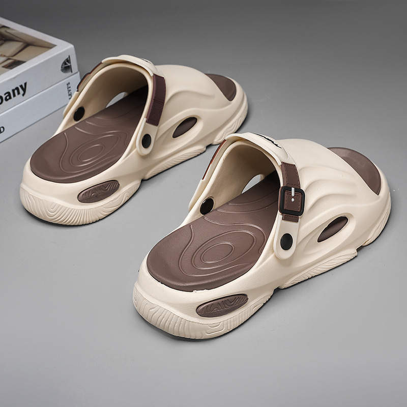 Chaussons légers en EVA pour hommes à bout ouvert et amorti 5