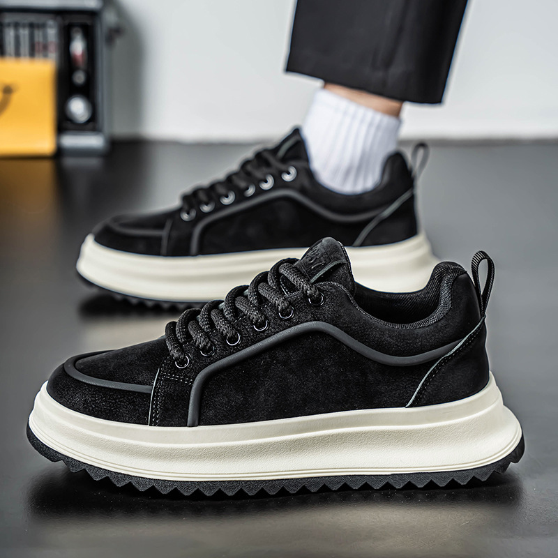 Men's Platform Lace-Up Casual Shoes detail 12