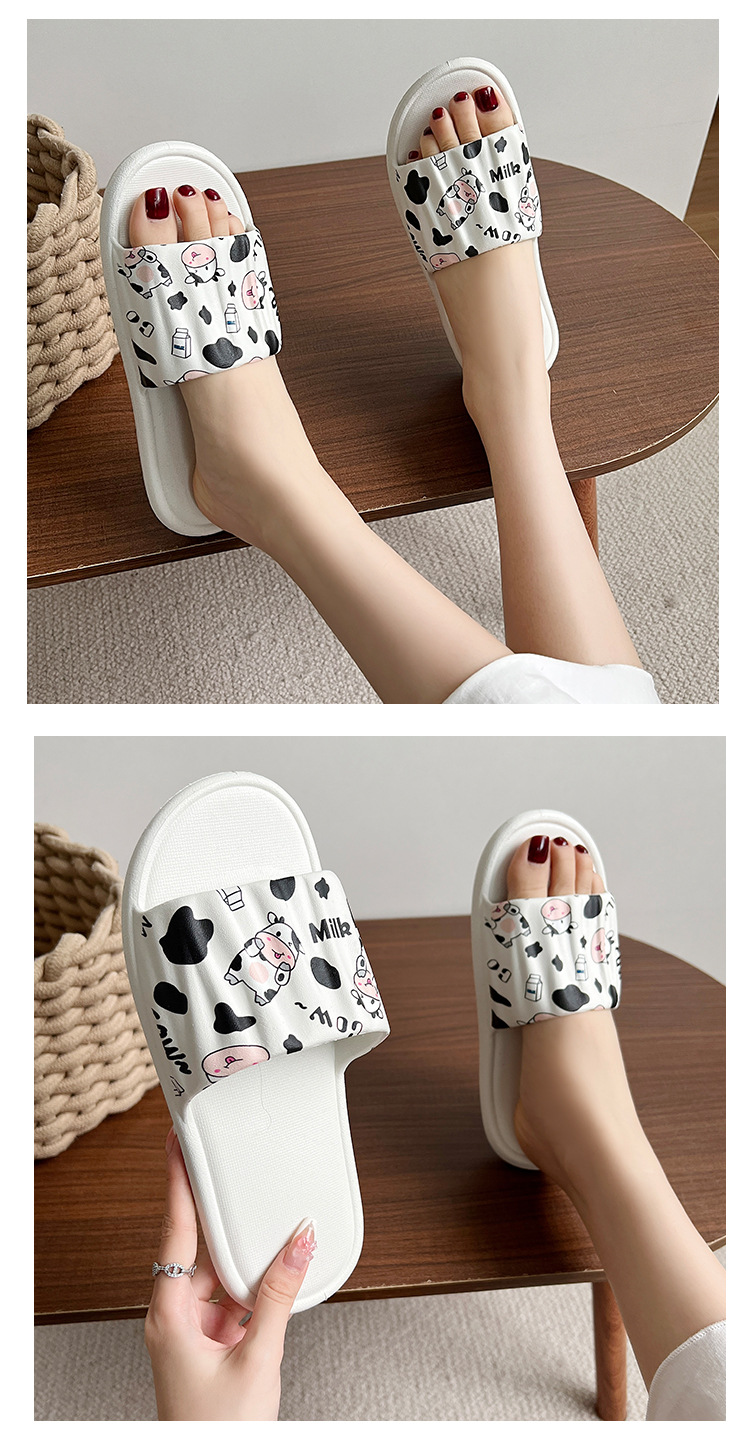 Women's Lightweight Graphic-Print Open-Toe PVC Slippers detail 5