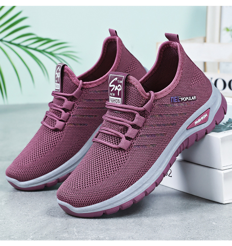 Women's Breathable Knit Lightweight Casual Sneakers detail 7