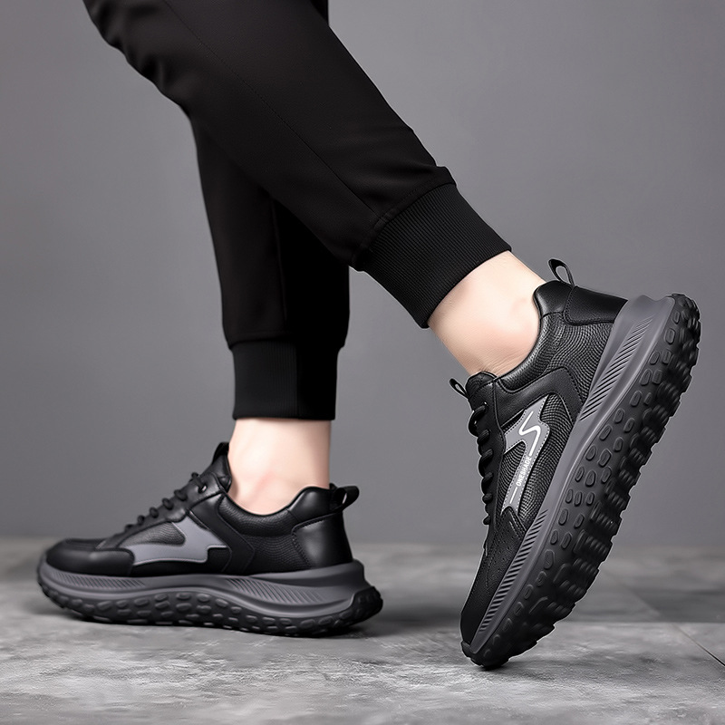 Sneakers casual da uomo stringate, traspiranti e ammortizzate 4