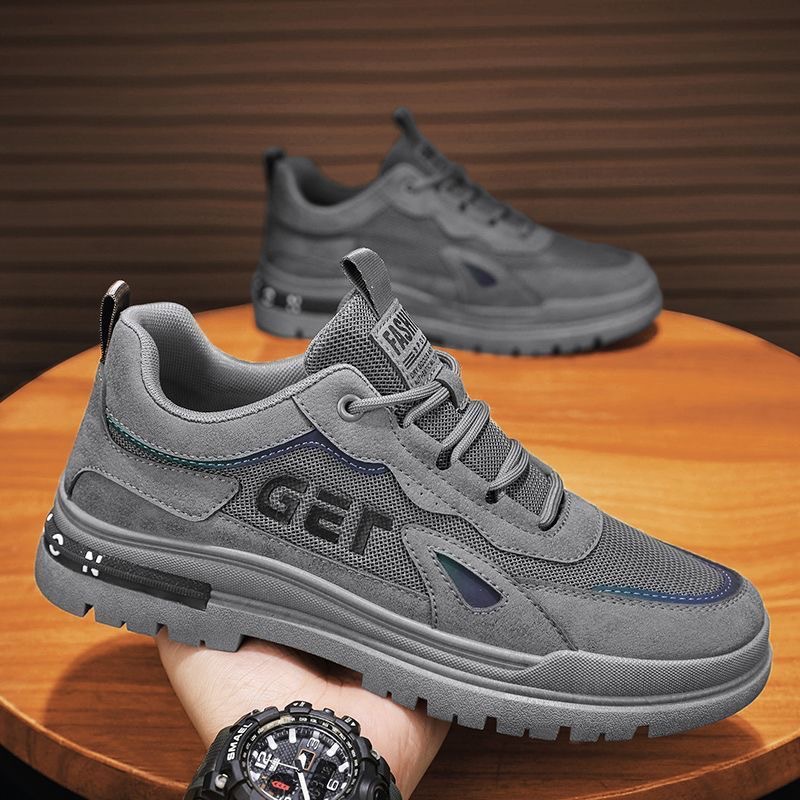 Men's Breathable Non-Slip Lace-Up Casual Shoes 3