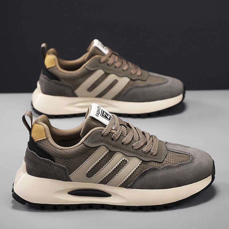 Scarpe casual da uomo ammortizzate e traspiranti con design color block 5